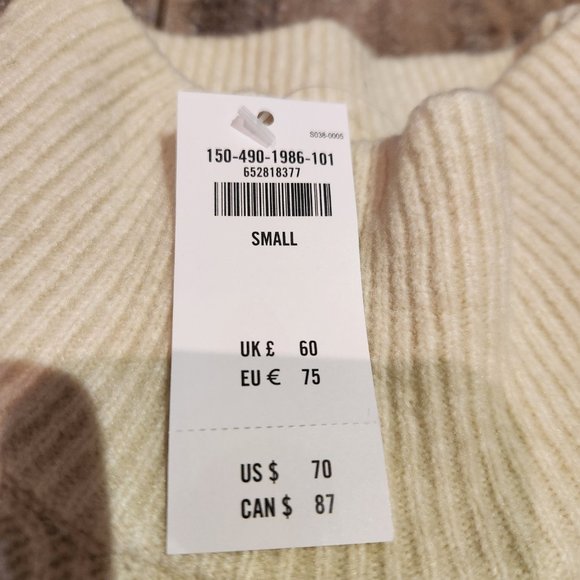 NEW Abercrombie & Fitch Classic Turtleneck Sweater (Size S) - Picture 3 of 3